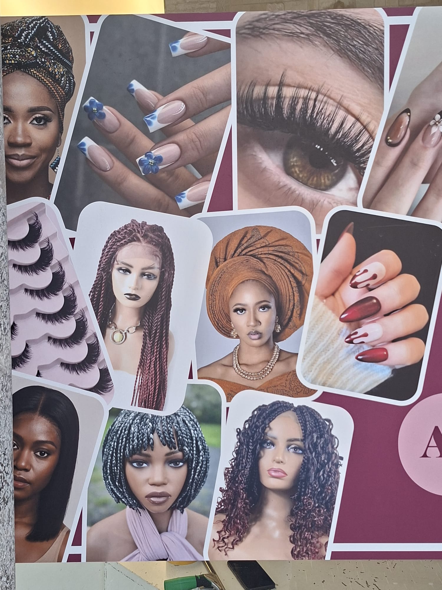 Salon services showcase